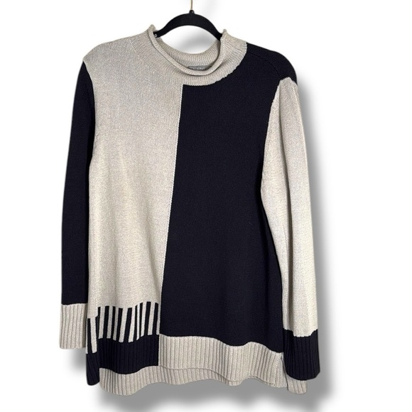 Habitat Sweaters - Habitat Ying Yang Piano Key Tunic Size XL